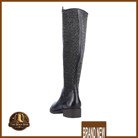 Leather Knee High Riding Boots Classic Elegant Slip On Minimal Chic - Picture 6 of 7